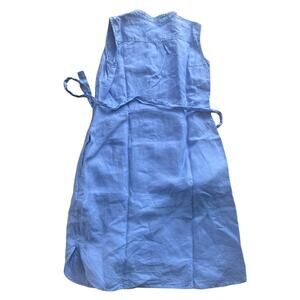 L.L. Bean Women’s Knee Length Pin Tucked Bodice Pleated Sleeveless Dress 6